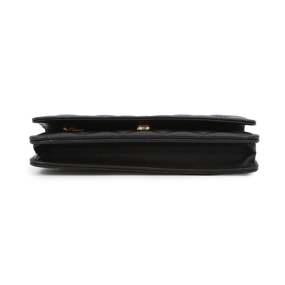 CHANEL Matelasse Chain wallet BlackAP0250 Lambskin