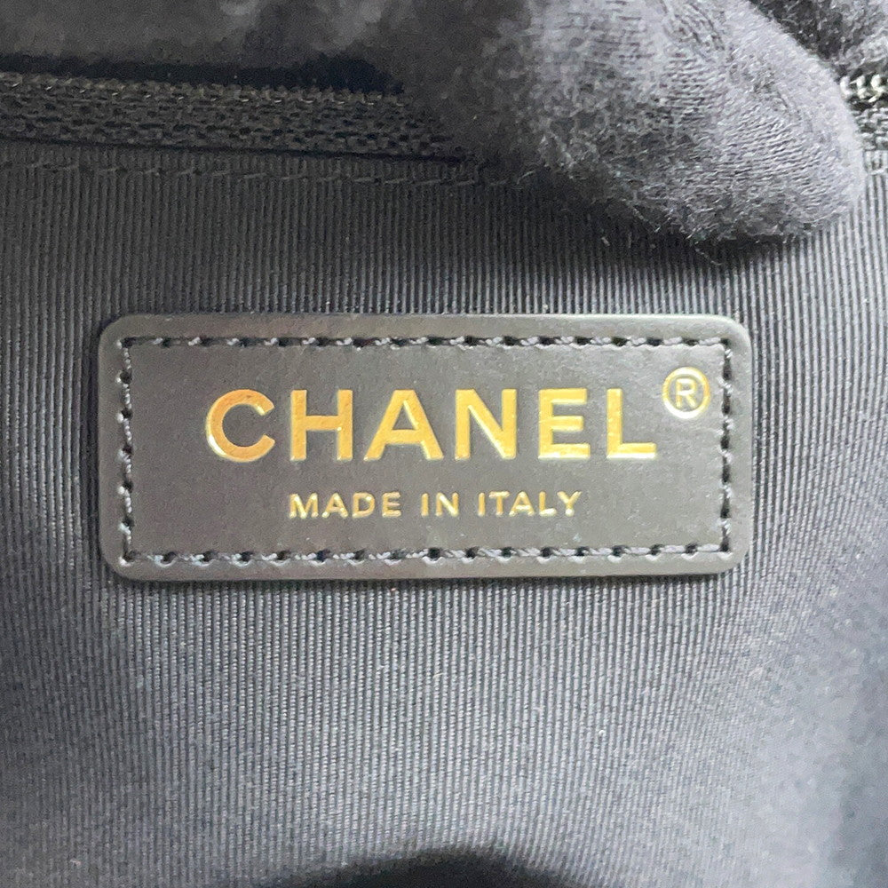 CHANEL Matelasse ChainTote Bag BlackA91046 Caviar Leather Size Large