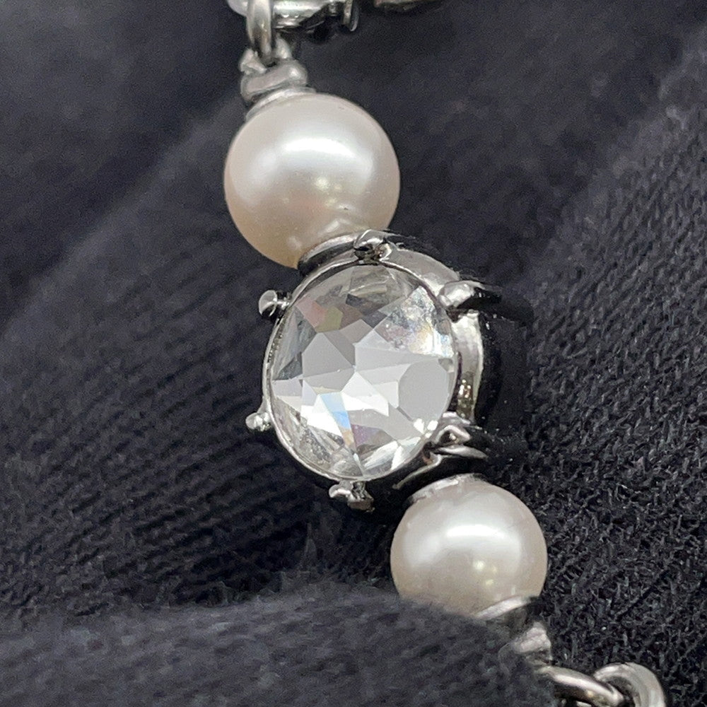 CHANEL Star motif Necklace Silver Gold Plated