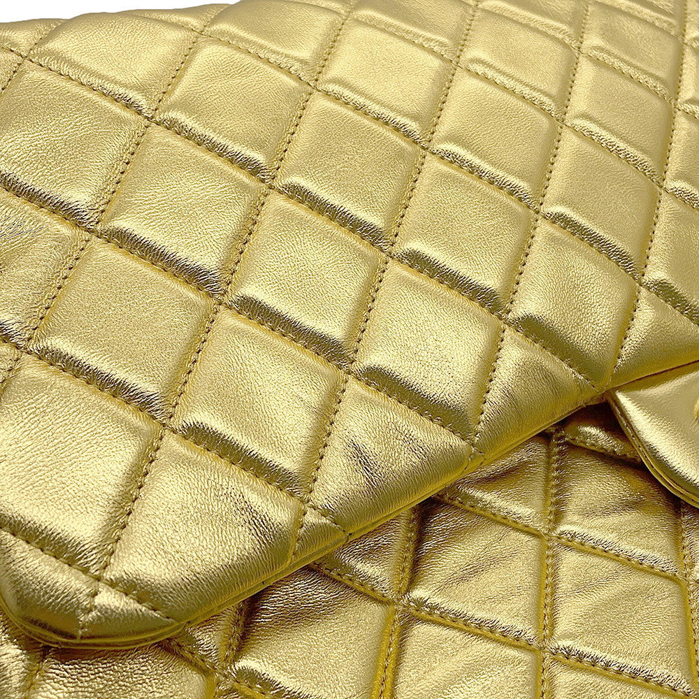 CHANEL Jumbo Matelasse Chain Shoulder GoldAS4661 Lambskin Size 40