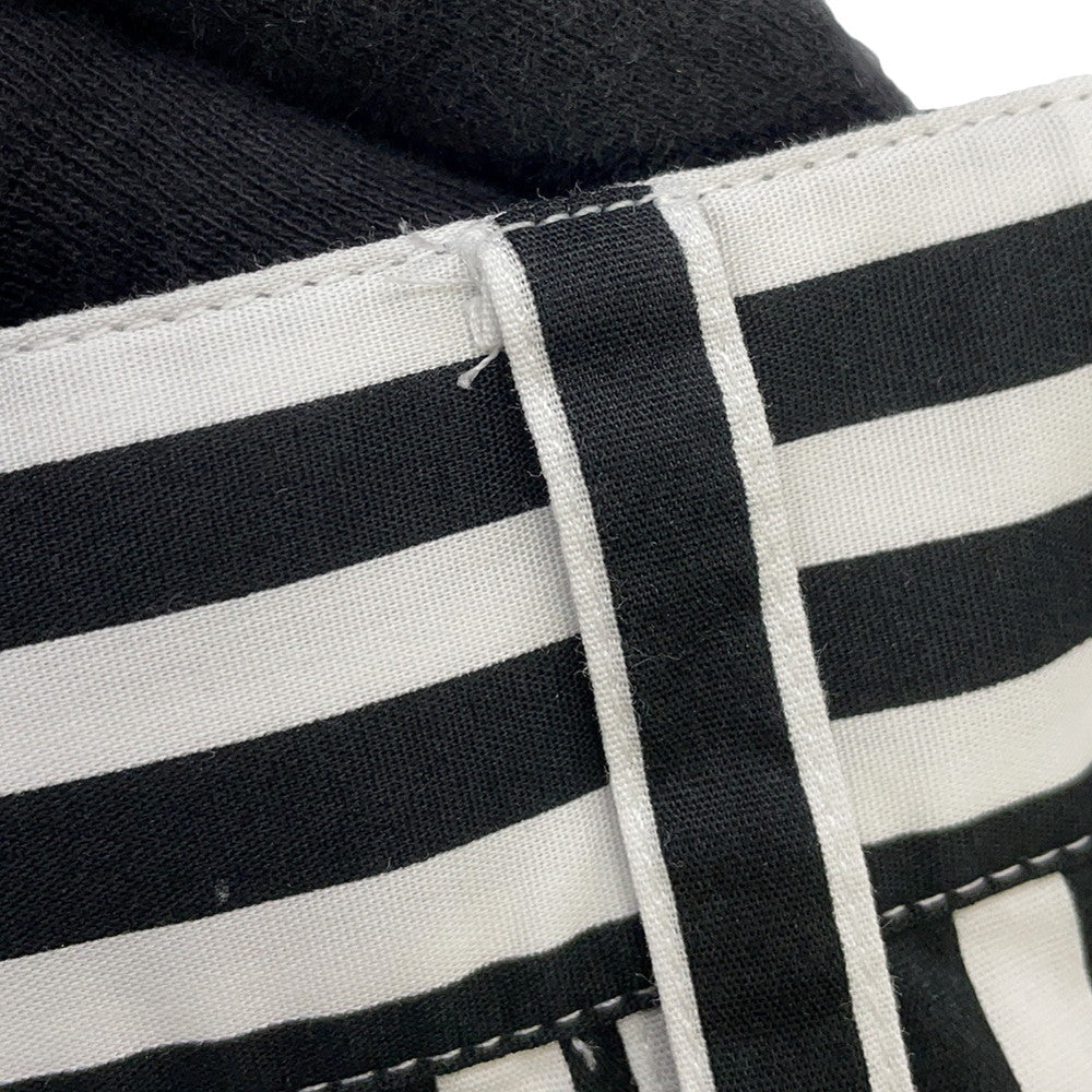CHANEL Coco Beach Striped Bottom Pants Size 36 Black/WhiteP76233 98% Cotton, 2% Elestain