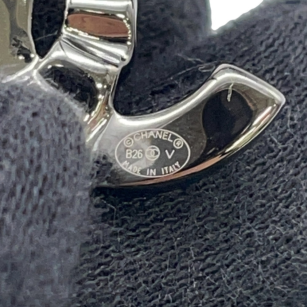 CHANEL CC Logo Earrings Metal Rhinestone