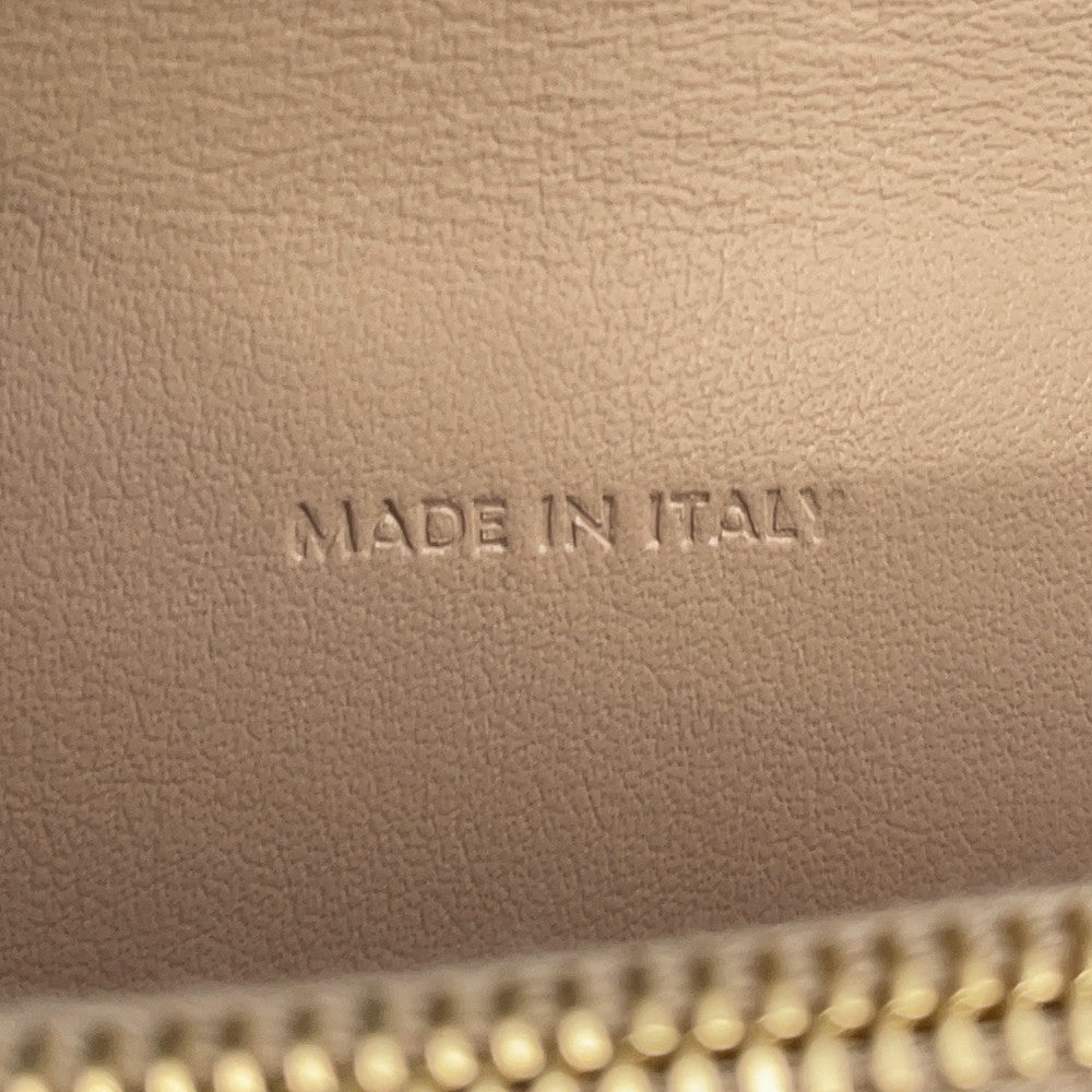 CELINE Triomphe Card Case Taupe Grey10P073DPV Shiny Calf Leather