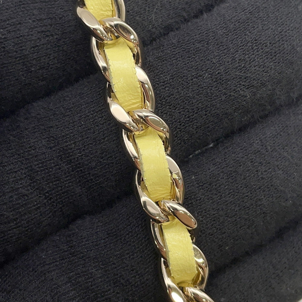 CHANEL ChainClutch Shoulder Bag YellowAP3875 Lambskin