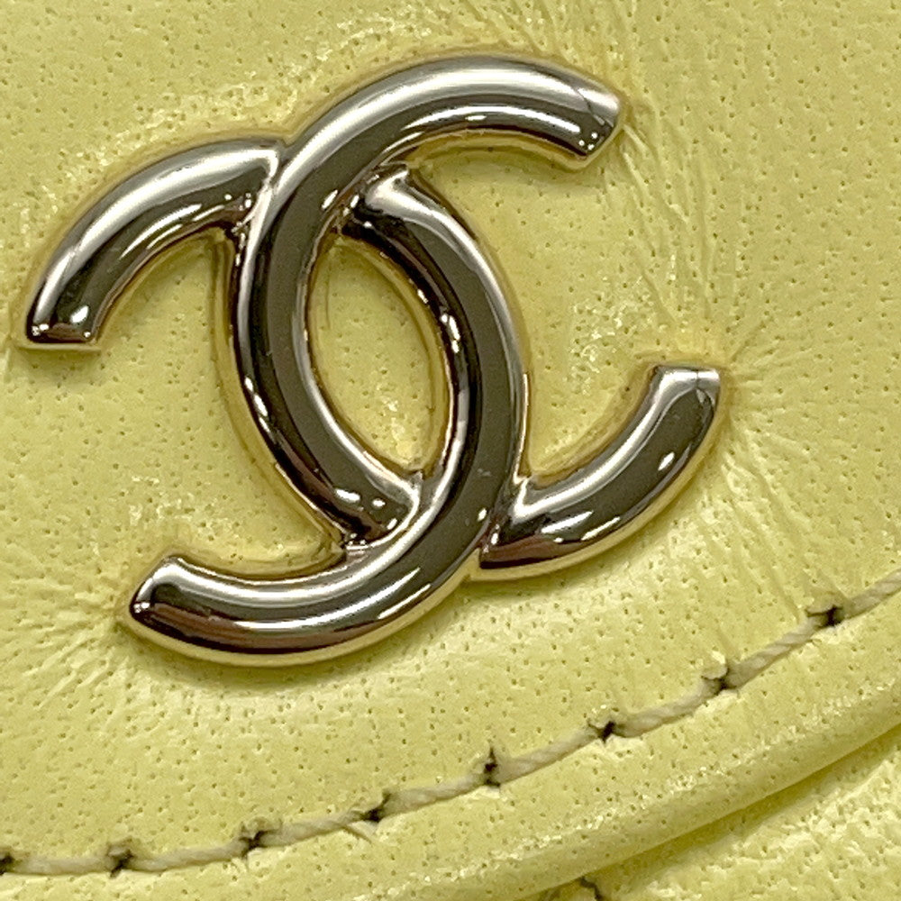 CHANEL ChainClutch Shoulder Bag YellowAP3875 Lambskin