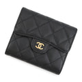 CHANEL Matelasse Classic Flap Wallet BlackAP0231 Caviar Leather