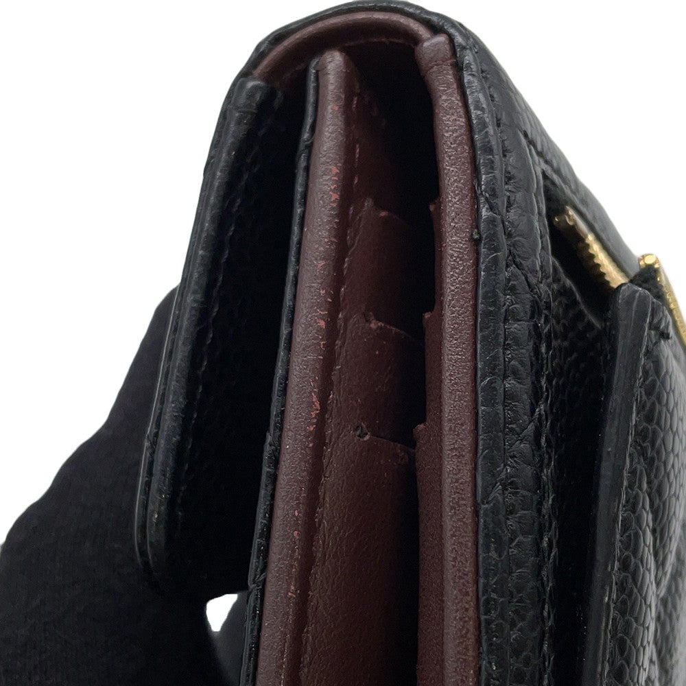 CHANEL Matelasse Classic Flap Wallet BlackAP0231 Caviar Leather