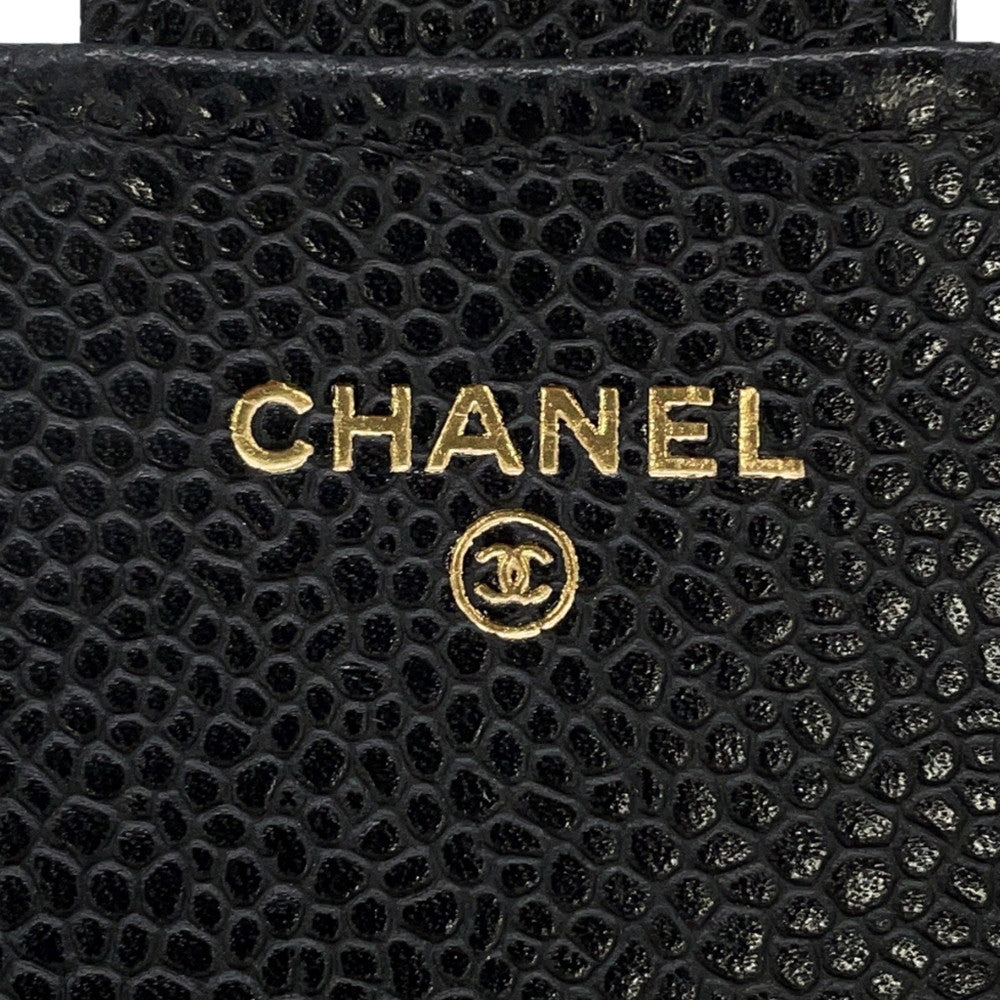 CHANEL Matelasse Classic Flap Wallet BlackAP0231 Caviar Leather