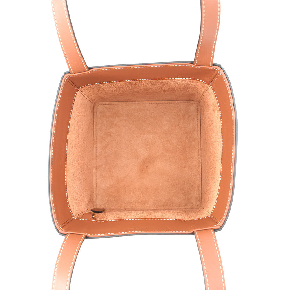CELINE Cuir Triomphe Cube Handbag Tan199203DU3.04LU Leather
