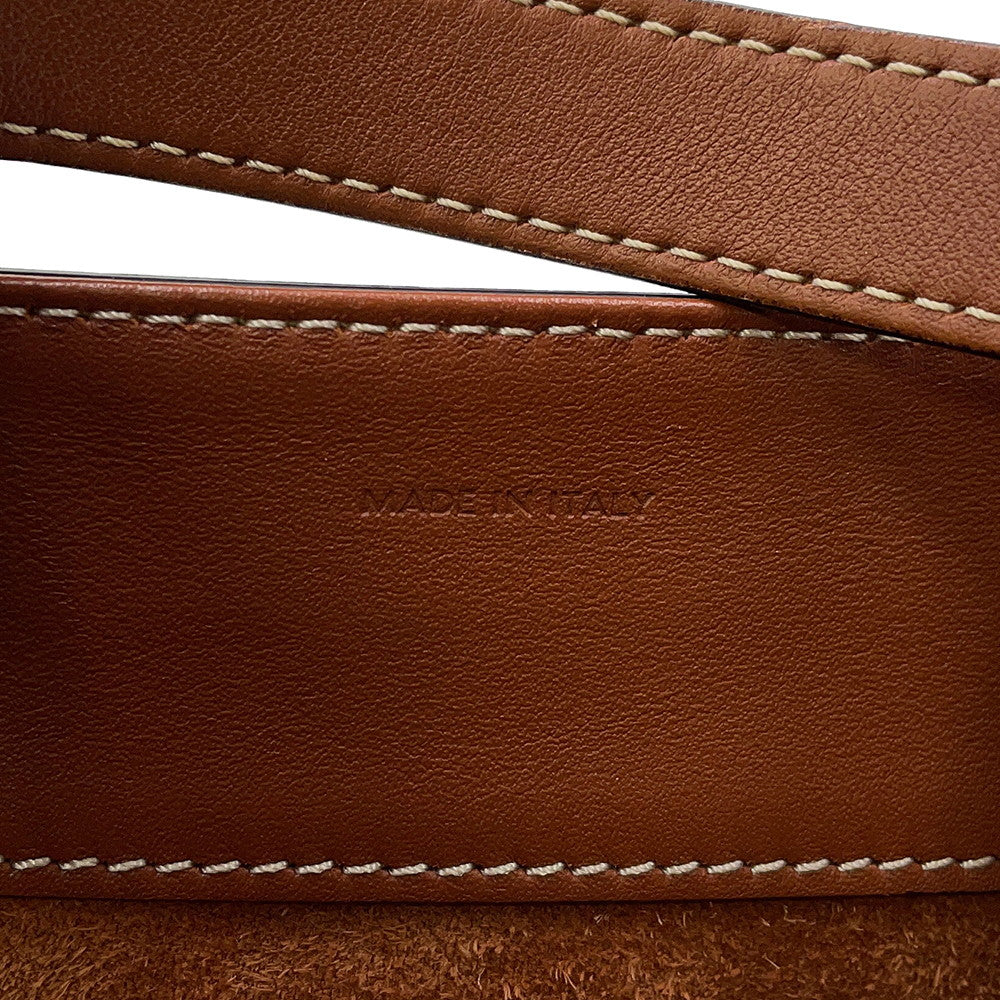 CELINE Cuir Triomphe Cube Handbag Tan199203DU3.04LU Leather