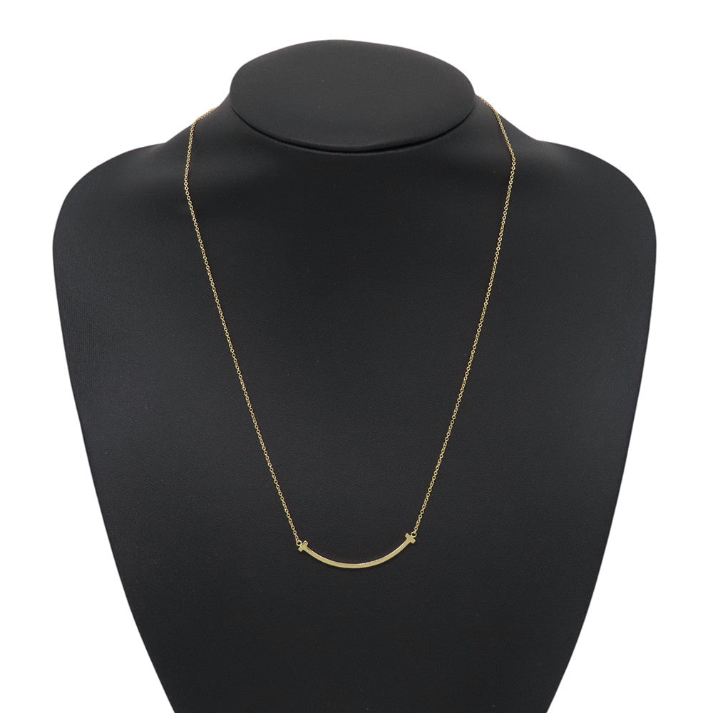 TIFFANY&Co. T Smile Pendant Size Small60011679 18K Yellow Gold