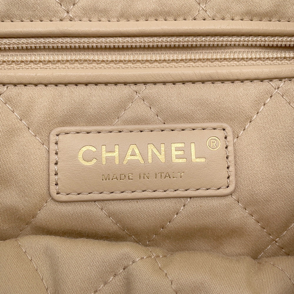 CHANEL CHANEL22 ChainShoulder Bag WhiteAS3260 Shiny Calf Leather Size Small