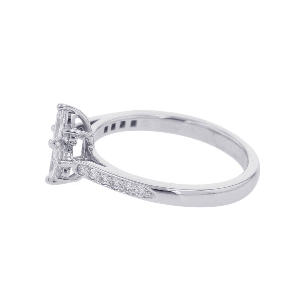 TIFFANY&Co. Victoria Cluster Ring Size Approximately No. 10 Pt950