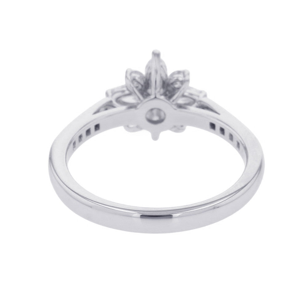 TIFFANY&Co. Victoria Cluster Ring Size Approximately No. 10 Pt950