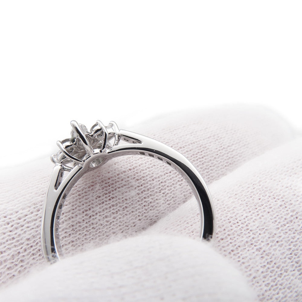 TIFFANY&Co. Victoria Cluster Ring Size Approximately No. 10 Pt950