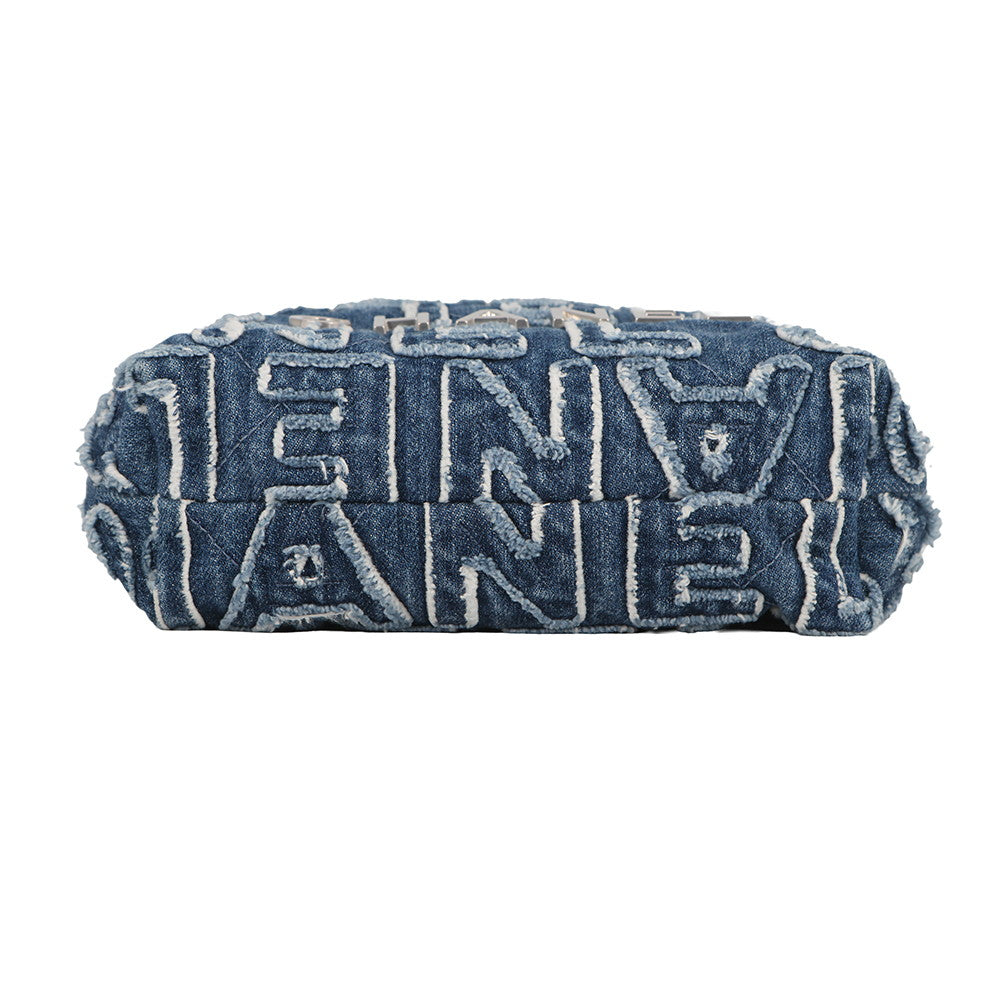 CHANEL CHANEL22 ChainShoulder Bag BlueAS3980 Denim Size Mini