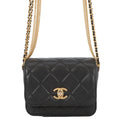 CHANEL Matelasse Multi Chain Single Flap BlackAS2051 B03921 94305 Lambskin Size Mini