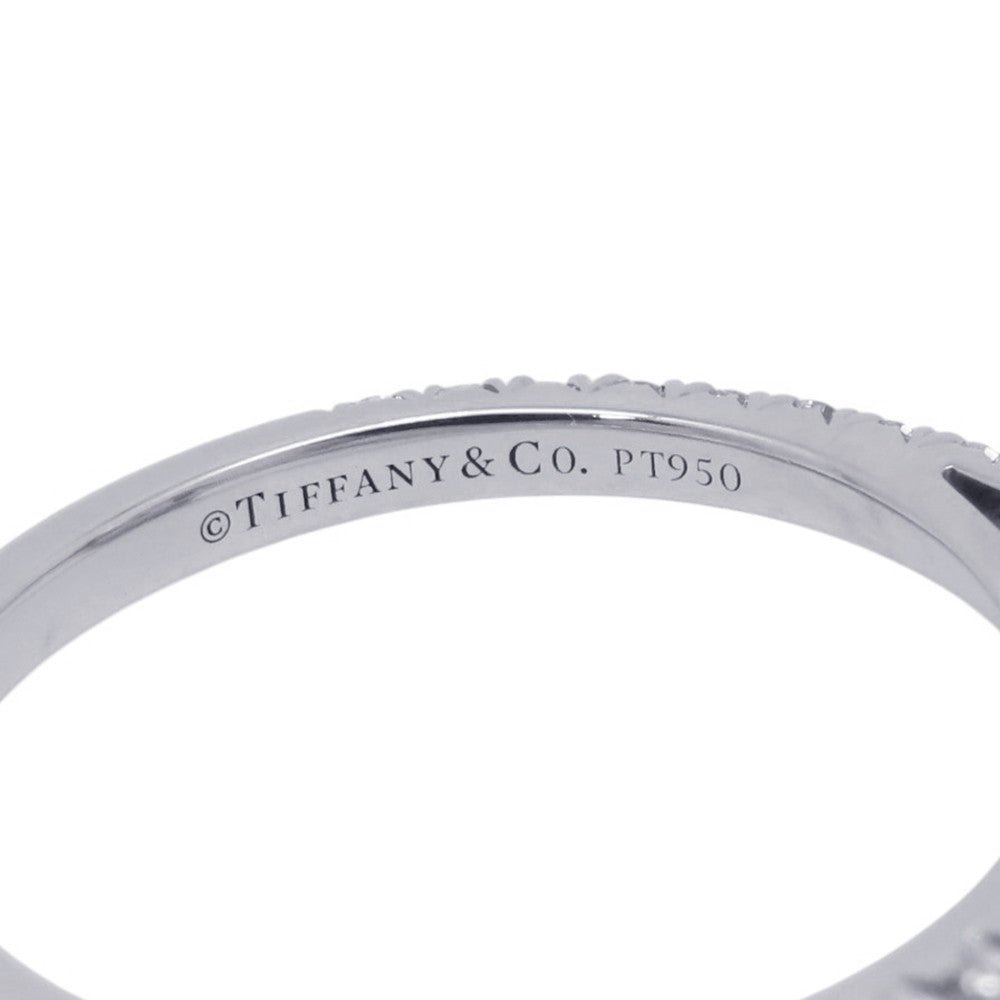 TIFFANY&Co. Soleste Emerald Cut Diamond Ring Size Approximately No. 10 Pt950