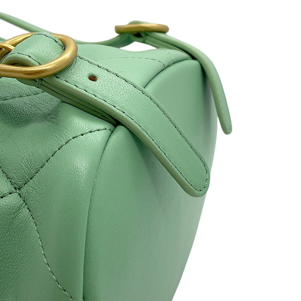 CHANEL Matelasse Backpack Light GreenAS4866 Lambskin
