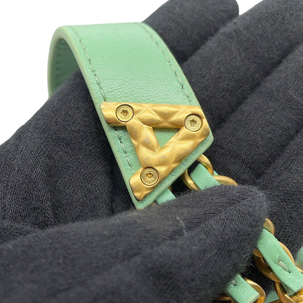 CHANEL Matelasse Backpack Light GreenAS4866 Lambskin