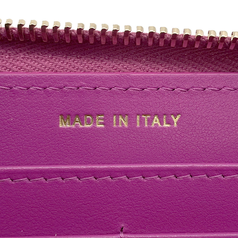 CHANEL 19 Small zip wallet PurpleAP0948 Lambskin
