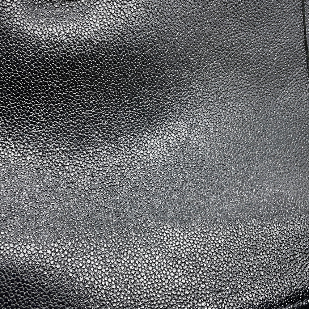 CHANEL Mini Round Flap Messenger Bag BlackAS2465 Grained Calf Leather Size 18