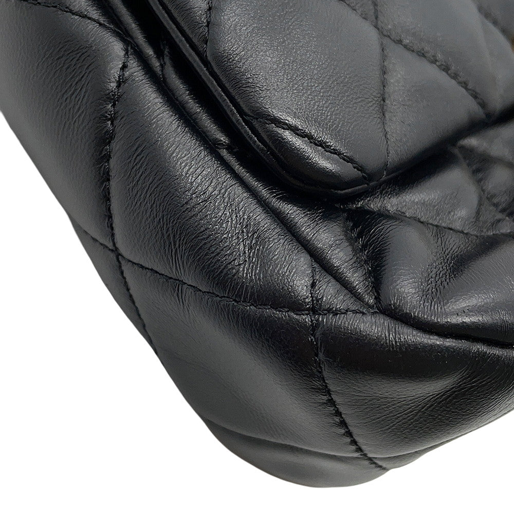 CHANEL Single flap Matelasse Chain Shoulder BlackAS3206 Lambskin Size Small
