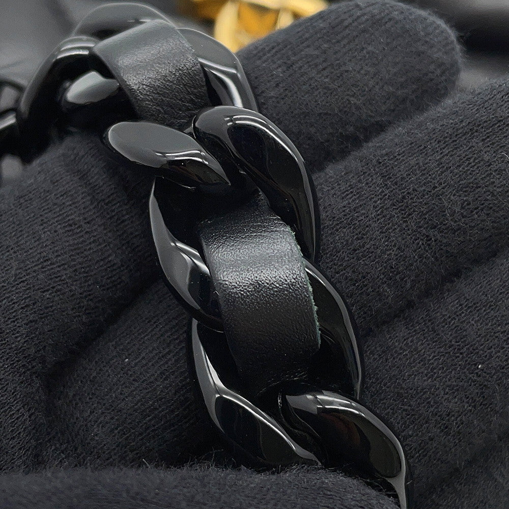 CHANEL Single flap Matelasse Chain Shoulder BlackAS3206 Lambskin Size Small