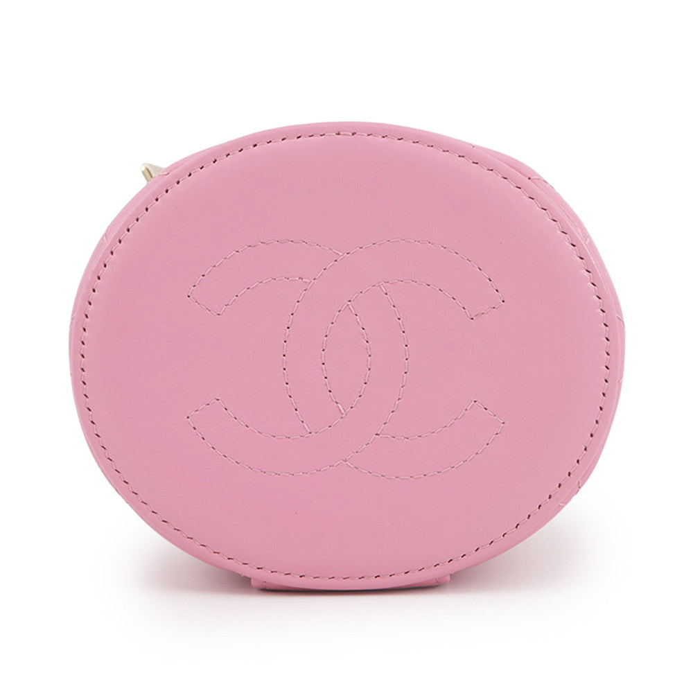 CHANEL Matelasse Vanity Bag PinkAP2730 Lambskin