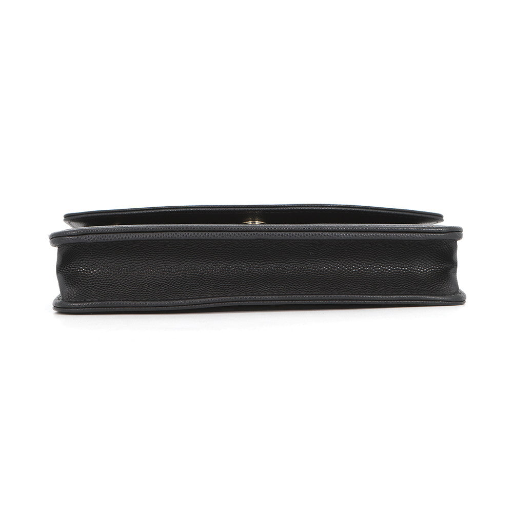 CHANEL CC Logo Chain Wallet BlackAP4653 Caviar Leather