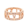 TIFFANY&Co. Atlas X Open Ring Size Approximately No. 12 18K Pink Gold