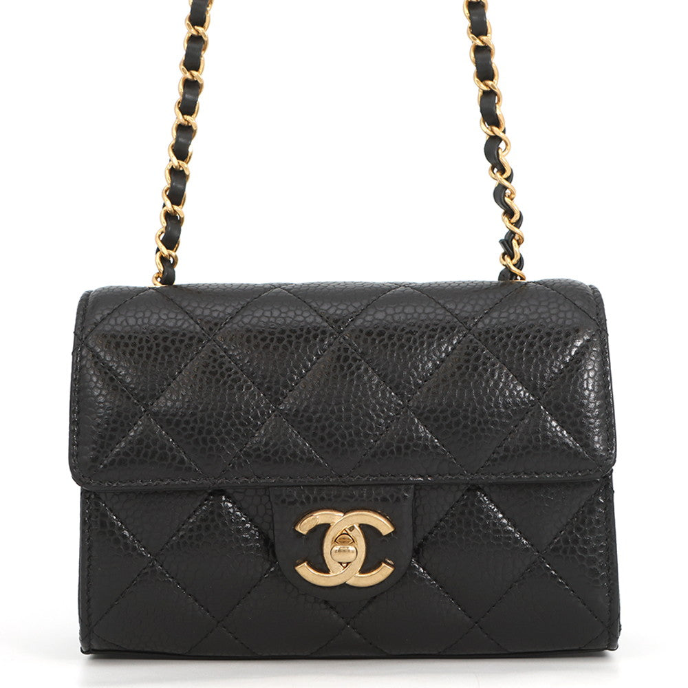 CHANEL Mini Flap Bag BlackAS5981-B22702-94305 Caviar Leather