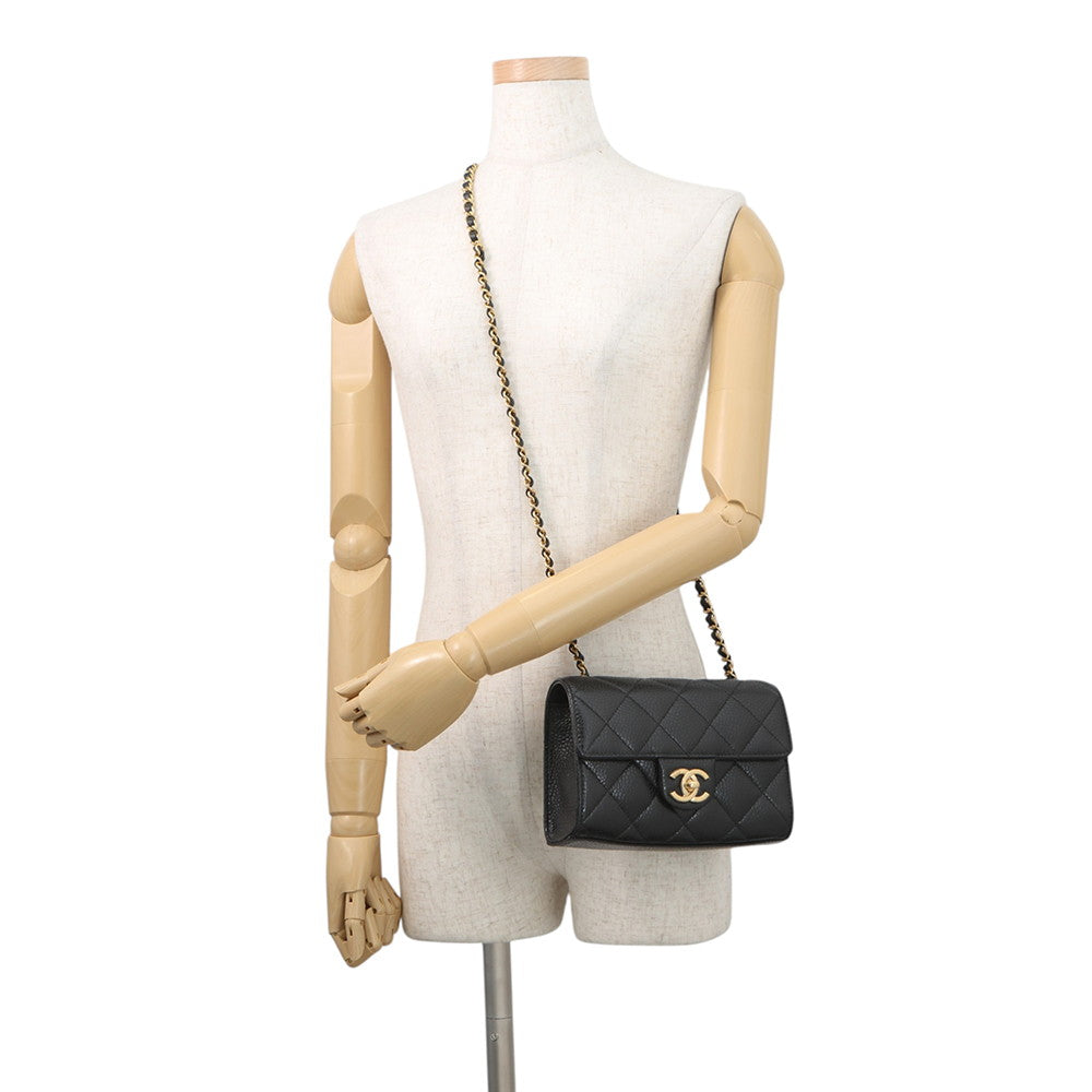 CHANEL Mini Flap Bag BlackAS5981-B22702-94305 Caviar Leather