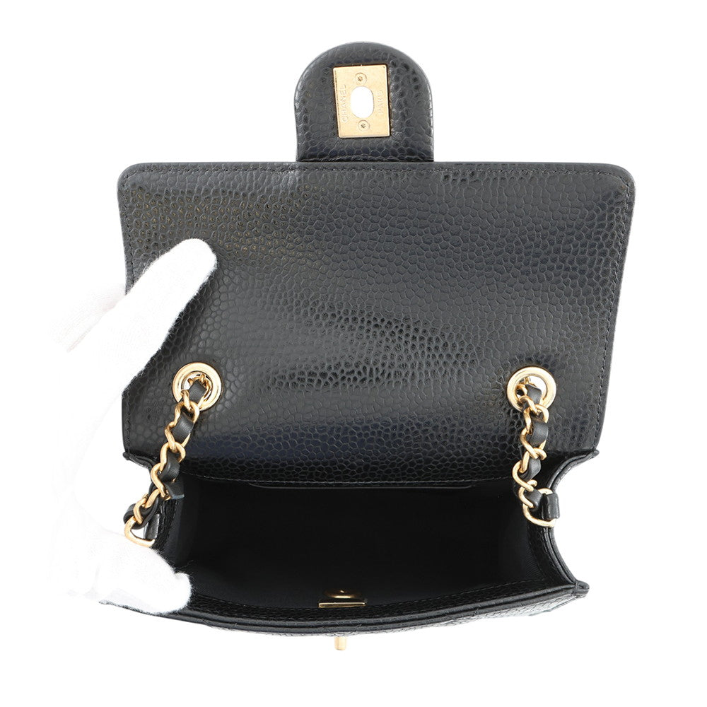 CHANEL Mini Flap Bag BlackAS5981-B22702-94305 Caviar Leather
