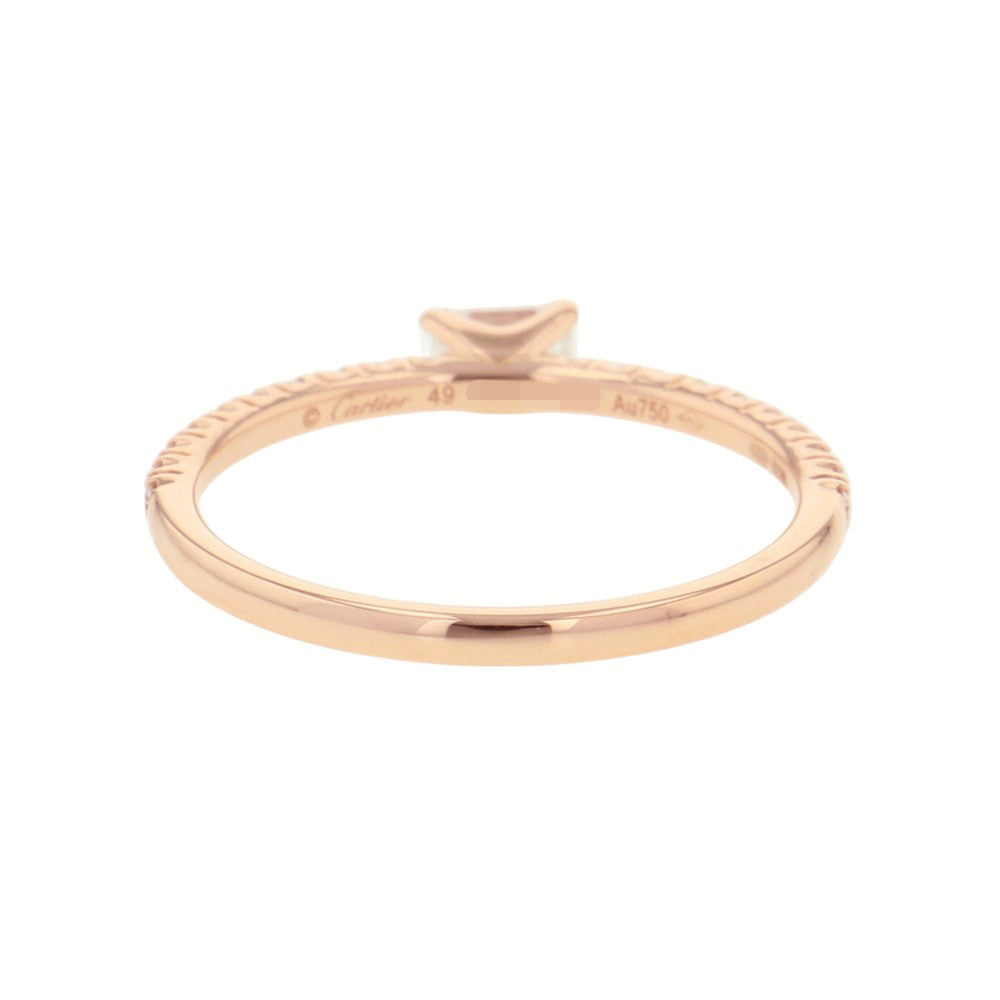 CARTIER Etincelle De Cartier DiamondRing Size 49/#9B4216749/B4216700 18K Pink Gold