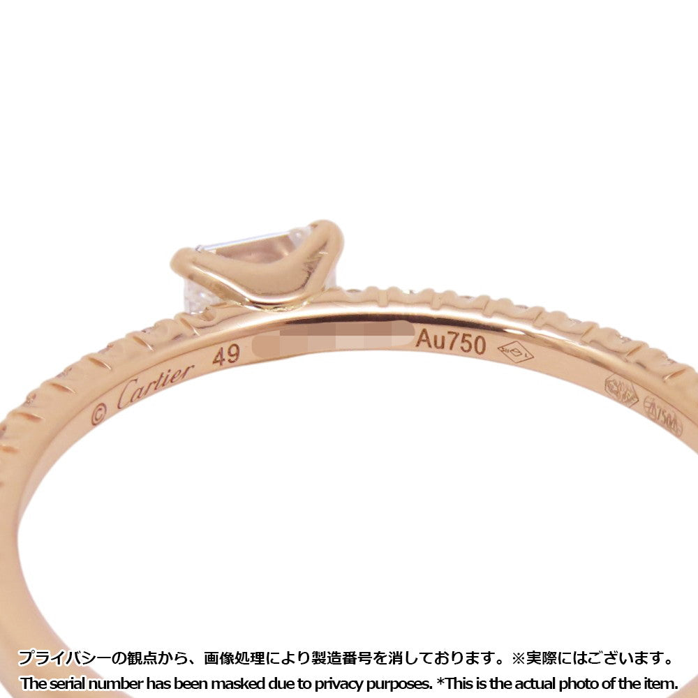 CARTIER Etincelle De Cartier DiamondRing Size 49/#9B4216749/B4216700 18K Pink Gold