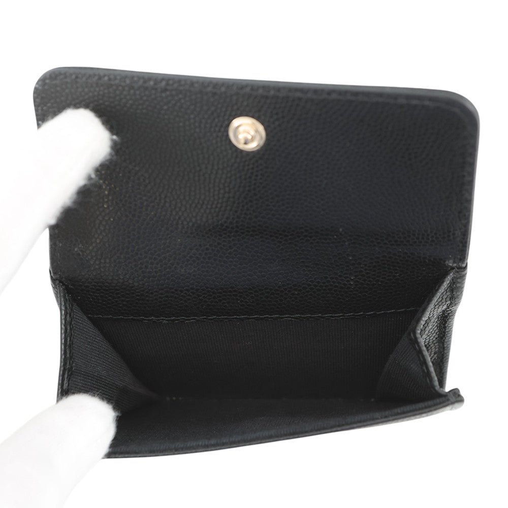 CHANEL CC Logo Small Flap Wallet BlackAP4655-B20633-94305 Caviar Leather