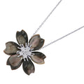 Van Cleef & Arpels Rose de Noël Clip Pendant Size SmallVCARD30400 18K White Gold