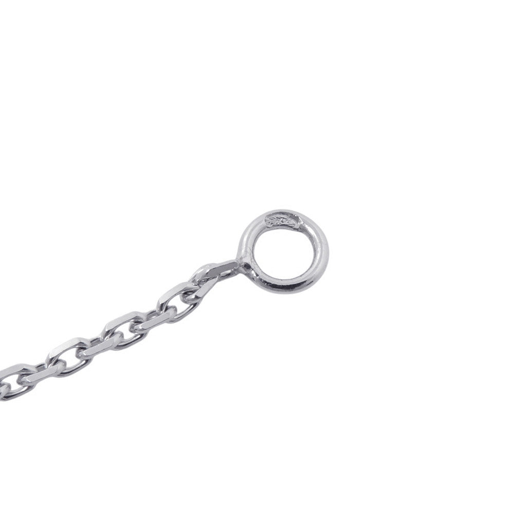 Van Cleef & Arpels Rose de Noël Clip Pendant Size SmallVCARD30400 18K White Gold