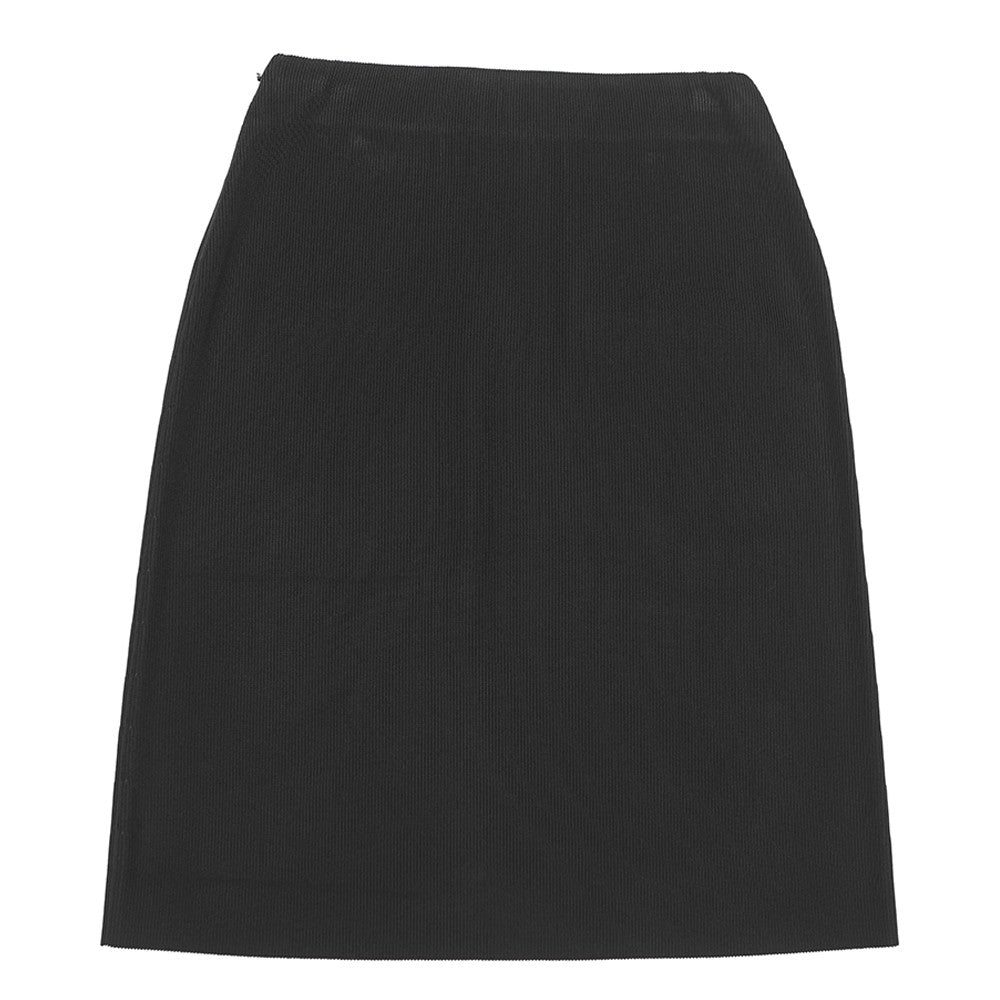 CHANEL CC Logo Medium Length Skirt Size 34 Black/WhiteP64748-K60697-N8127 Viscose 94% Polyamide 4% Elastane 2%