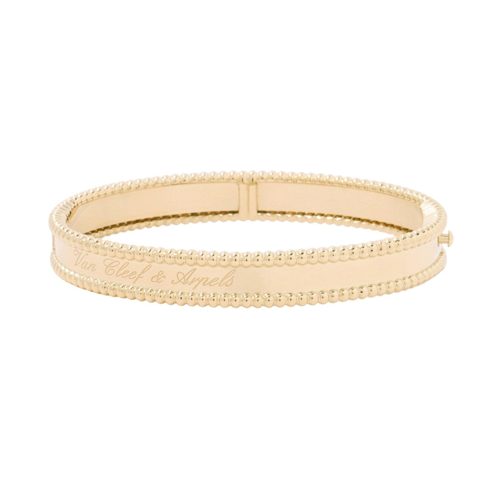 Van Cleef & Arpels Perlée Senior Tulle Bracelet Size Small/SVCARP3K300 18K Yellow Gold