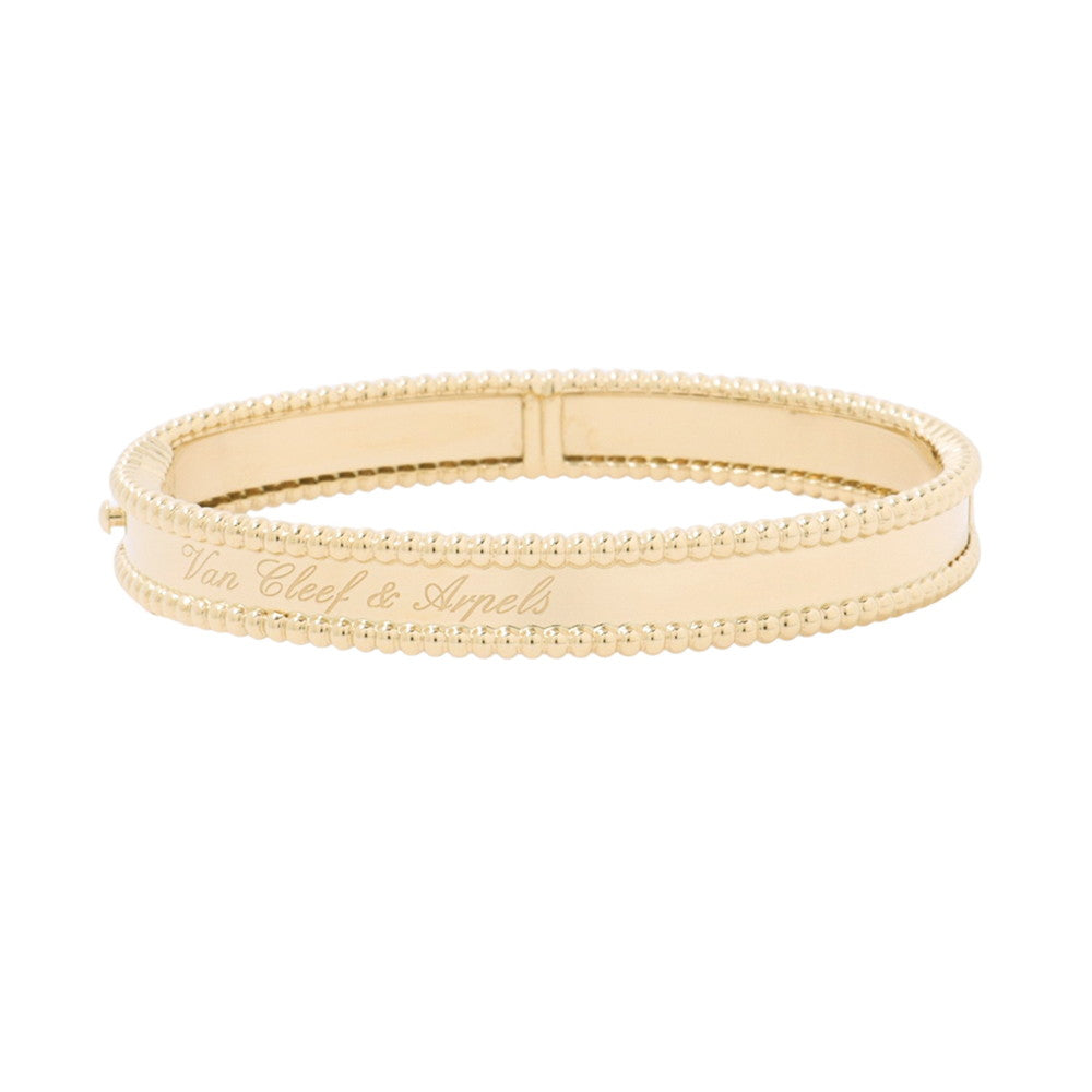 Van Cleef & Arpels Perlée Senior Tulle Bracelet Size Small/SVCARP3K300 18K Yellow Gold