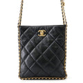 CHANEL Matelasse ChainShoulder Bag BlackAS3470 Caviar Leather