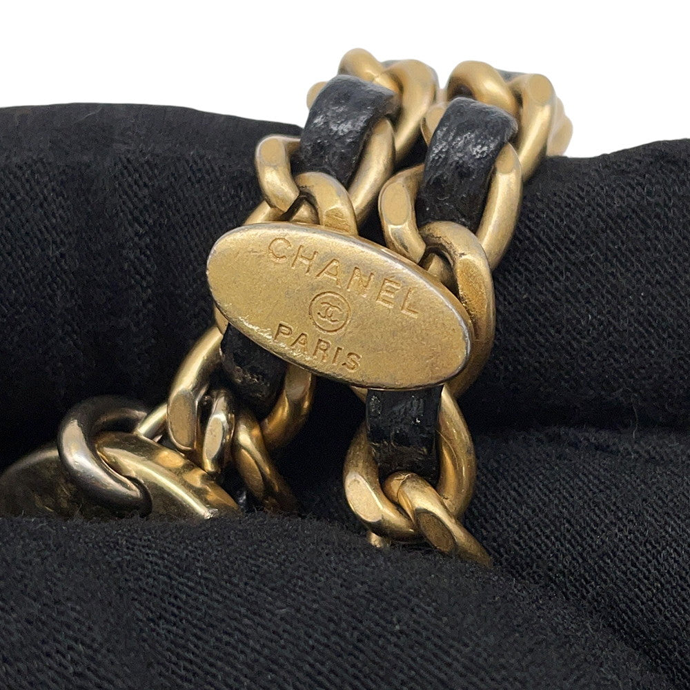 CHANEL Matelasse ChainShoulder Bag BlackAS3470 Caviar Leather