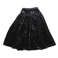 CHANEL CC Logo Velvet Skirt Size 36 BlackP78020-V69975-94305 82% Viscose, 18% Silk