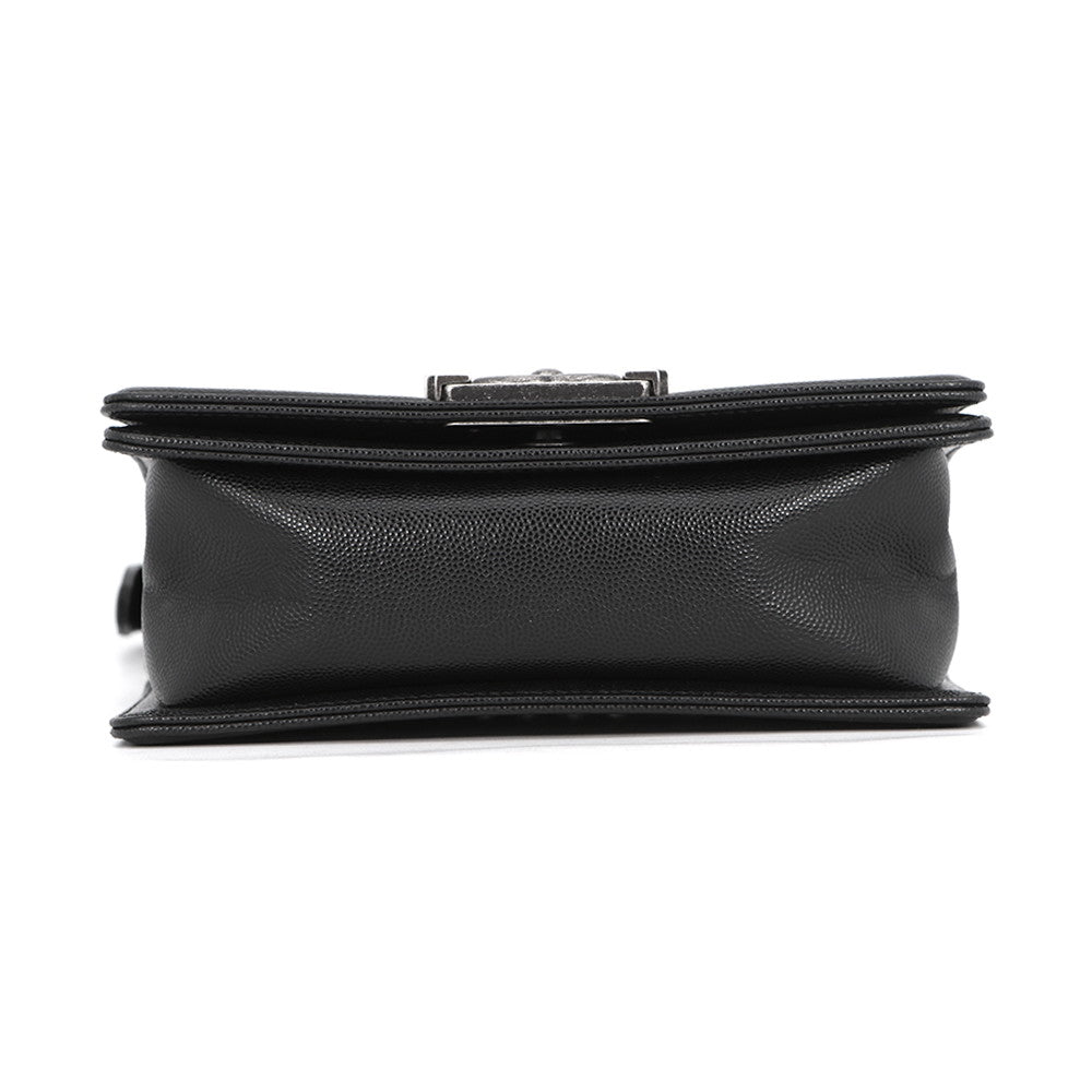 CHANEL Boy Chanel ChainShoulder Bag BlackA67085 Caviar Leather Size 20