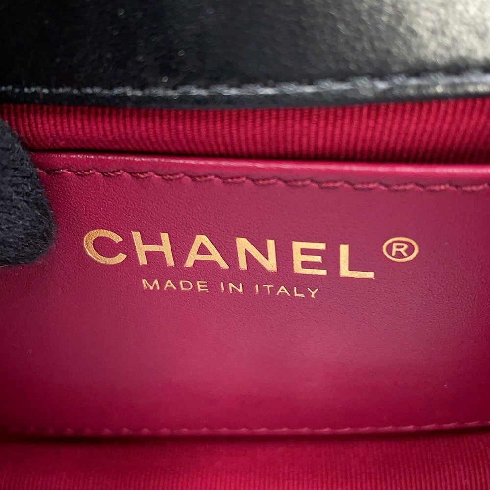 CHANEL Matelasse ChainShoulder BlackAS4972-B17320-94305 Lambskin Size Mini