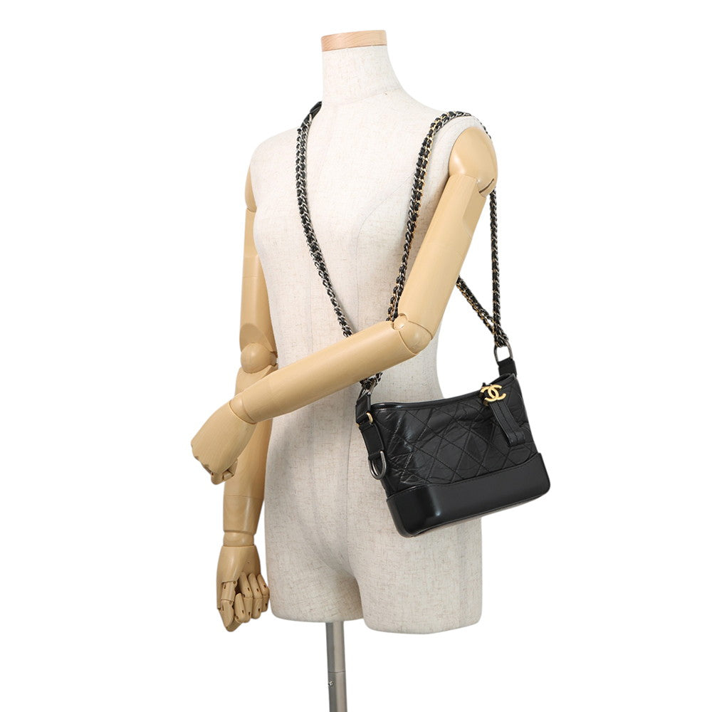 CHANEL Gabriel de CHANEL ChainShoulder Bag BlackA91810-Y61477-94305 Aged Calf Leather Size Small