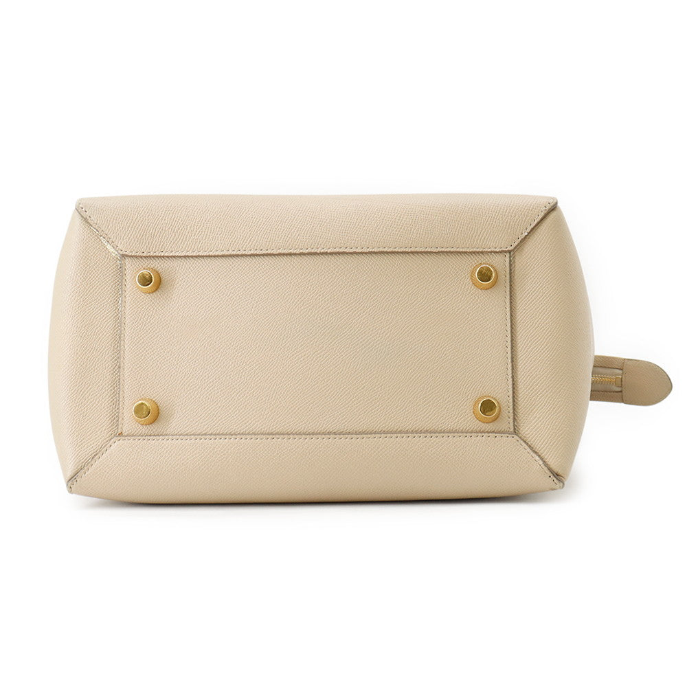 CELINE Belt bag Beige176103 Leather Size Mini