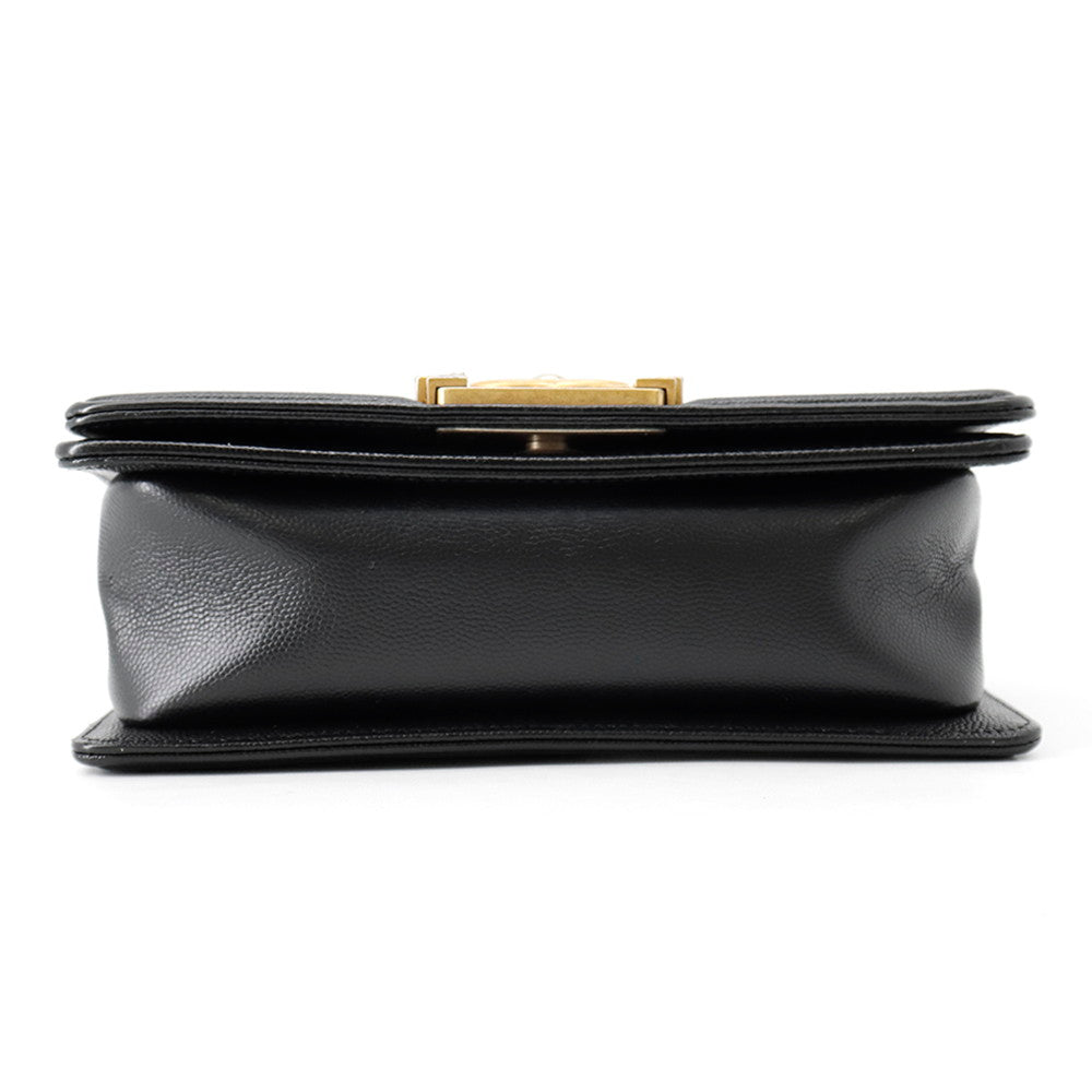 CHANEL Boy Chanel ChainShoulder Bag BlackA67085 Caviar Leather Size 20